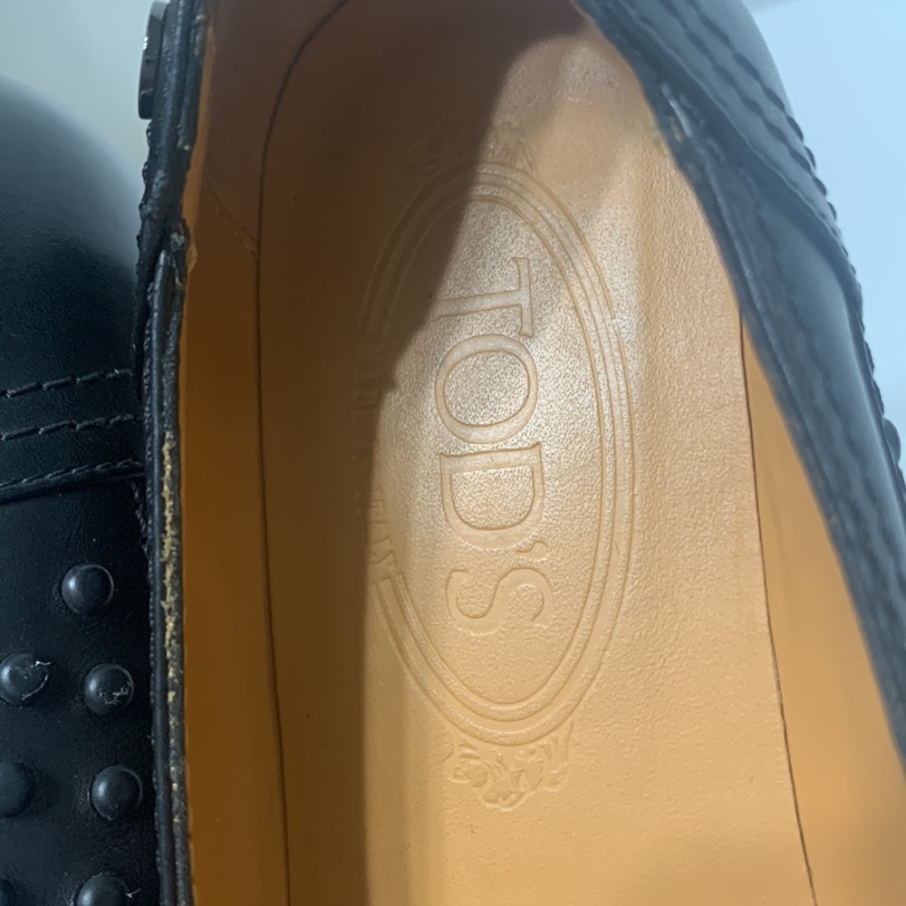 Tod's Leather Flats Driving Loafers black 5.5 - Picture 17 of 17